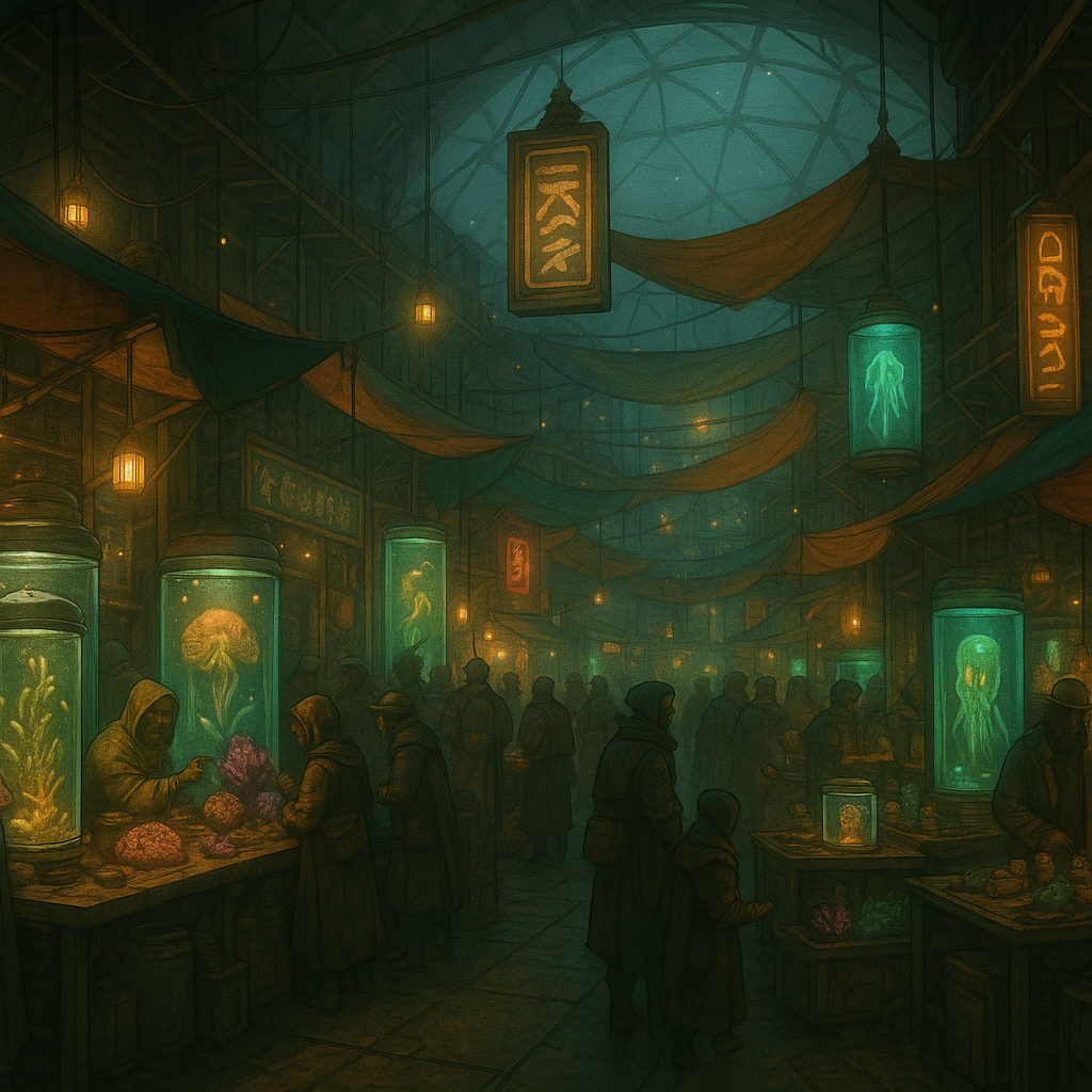 Market scene concept